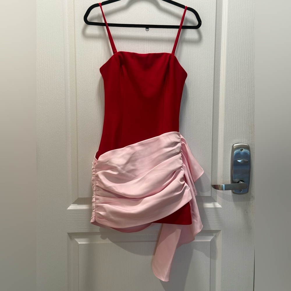 Elliatt June Mini Dress in Red & Pink Size S NWT - Picture 6 of 8